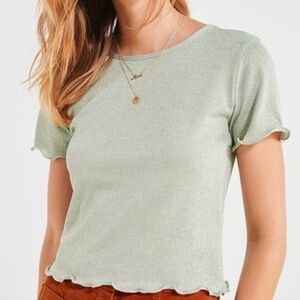 Sparkly Sage Green Urban Outfitters Top (S)
